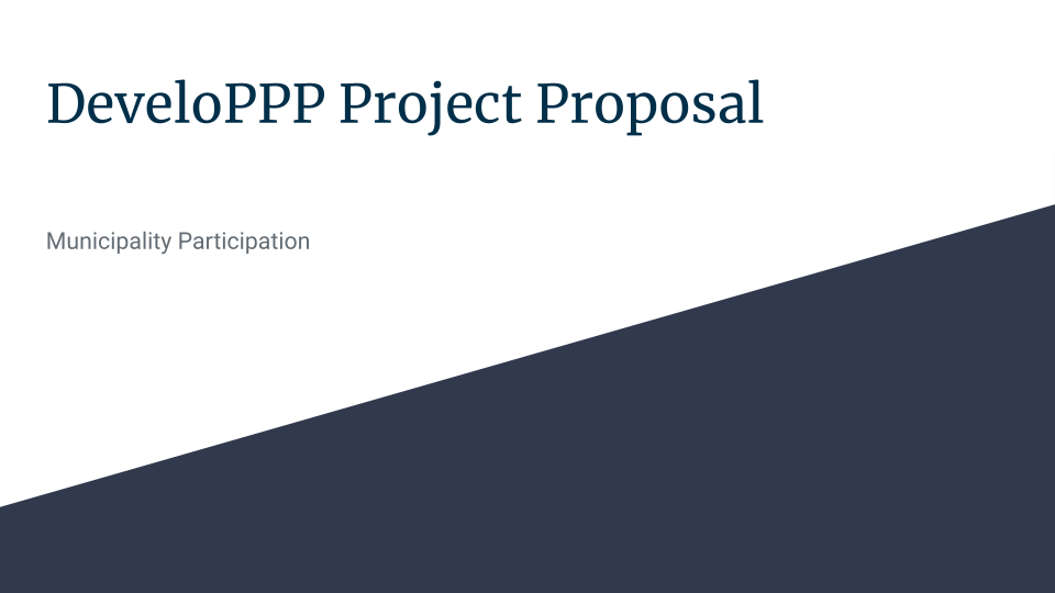 Public Private Partnership Proposal